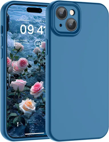 Vista 68 de SUPFINE - Funda diseñada para iPhone 12, silicona líquida premium con [forro de microfibra suave antiarañazos][protección de cámara mejorada], funda