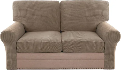 Vista 48 de H.VERSAILTEX Fundas elásticas para sillas de varias piezas, fundas para cojines ajustables para asiento y respaldo