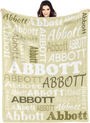 Vista 32 de Ships Next Day Custom Blanket with Name Personalized Throw Blanket for Baby Kid Customized Gifts for Dad, Mom, Grandpa, Grandma, Son, Daughter Algae