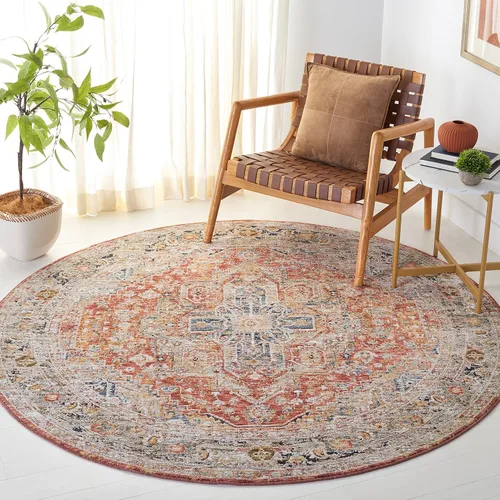 Vista 19 de SAFAVIEH Silverado Collection - Alfombra para pasillo, 2 x 8 pies, azul y óxido, diseño vintage envejecido, no desprende pelusa y de fácil cuidado