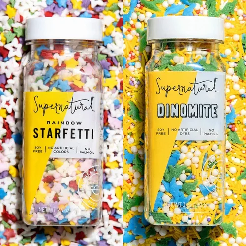 Vista 9 de Supernatural All Natural Sprinkles Juego de Navidad Sin Colorantes, Sin Colorantes Artificiales, Sin Soja, Sin Gluten, Vegano y Espolvoreados