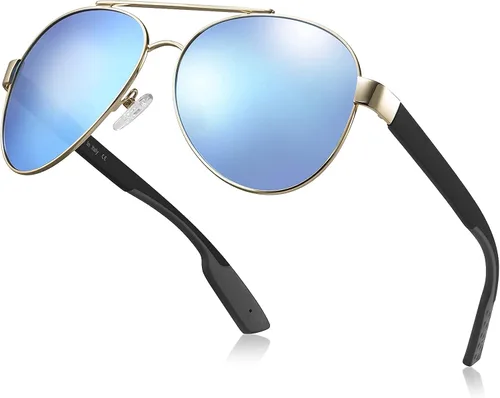Vista 9 de AVAWAY Gafas de sol polarizadas aviador para mujeres y hombres protección UV400 ligera conducción pesca al aire libre deportes gafas de sol 1
