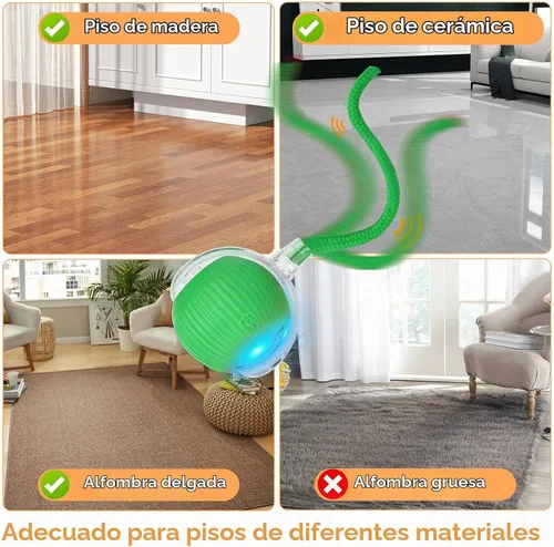 Vista 6 de Goosheep 1PK Automatic Rolling Interactive Cat Toys Ball for Indoor Cat Dog