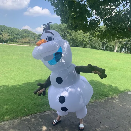 Vista 2 de UBCM Olaf Costume Inflatable Costume Fancy Party Dress Birthday Outfit Adult Size Costume