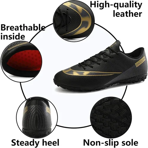 Vista 2 de UVCDE Zapatos de fútbol para hombre para fútbol atlético, profesional, CR TF, suela de suelo AG Team