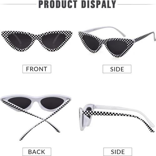 Vista 5 de Gifiore - Lentes de sol para mujer, diseño retro vintage