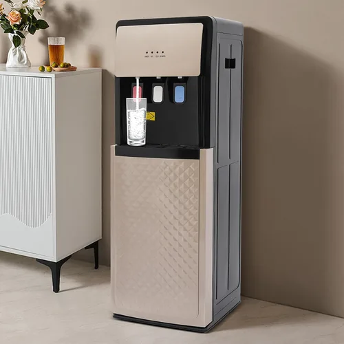 Vista 8 de Dispensador de agua de carga inferior, 3 temperaturas (frío/caliente/cálido), enfriador de agua fría caliente con luz de pantalla, dispensador