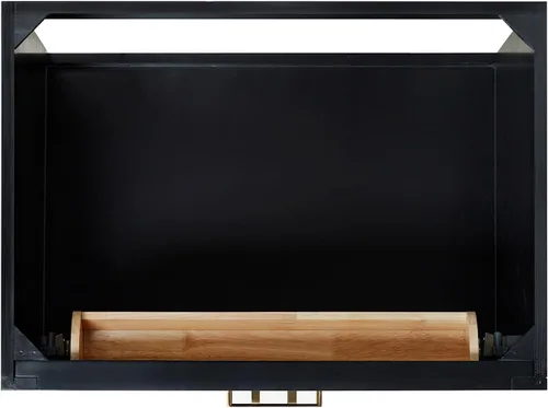 Vista 10 de ARIEL Hepburn - Tocador de baño de 30 pulgadas con fregadero, madera maciza, encimera y protector contra salpicaduras de cuarzo blanco puro de 1.5