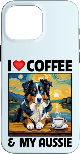 Vista 19 de Aussie Mom Dad Coffee Cup Australian Shepherd Dog Lovers Case for iPhone 17