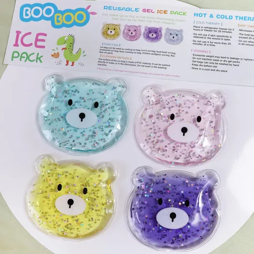 Vista 7 de Paquete de hielo Boo Boo, paquete de hielo reutilizable, reducción de fiebre auxiliar, paquete frío caliente para lesiones, muelas del juicio
