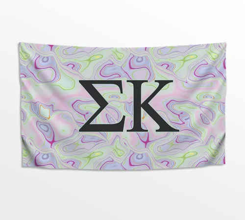 Vista 19 de Greek Club Sorority & Fraternity - Bandera de luz negra, 3 pies x 5 pies, licencia oficial, tapiz, exhibición, poliéster, pancarta de letras, CHI