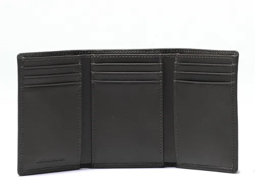 Vista 4 de Leatherology Trifold con cartera para tarjetas Negro Onyx