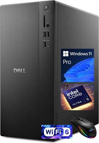 Vista 4 de Dell Inspiron 3891 - Torre compacta para computadora de escritorio, Intel Core i5-10400, 16 GB DDR4 RAM, 256 GB SSD + 1 TB SATA HDD, gráficos Intel