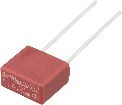 Vista 3 de uxcell® 10pcs DIP montado en miniatura cuadrado lento golpe micro fusible T1A 1A 250V rojo