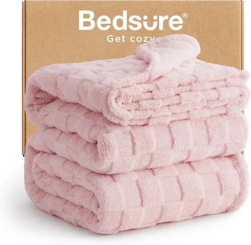 Vista 33 de Bedsure GentleSoft - Manta verde salvia para sofá, manta de forro polar a cuadros, regalos de Navidad para mujeres, hombres y niñas, bonita manta