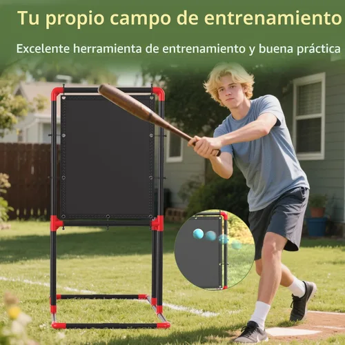 Vista 2 de Objetivo de zona de strike de béisbol para bolas de plástico Compatible con entrenamiento de lanzamiento de Wiffle Ball y Blitzball Fácil
