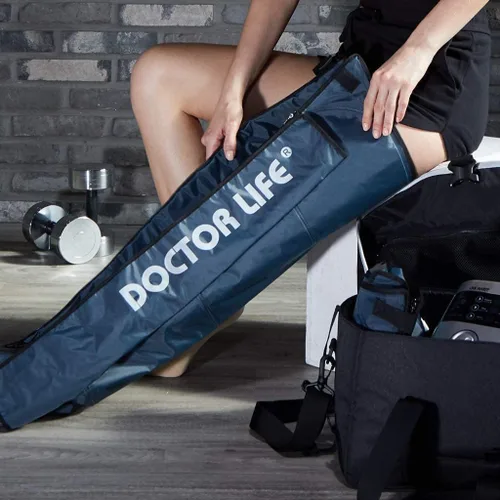 Vista 3 de DOCTOR LIFE LX9max para Todo el Cuerpo (A) - Sistema de Recuperación de Compresión de Aire Secuencial: Dispositivo + Piernas (L) + Brazo + Cintura +