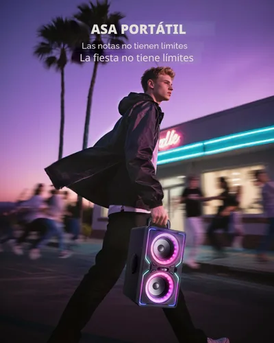 Vista 3 de Hotlemon Altavoz Bluetooth grande: 240 W pico potente sonido fuerte con graves profundos, tiempo de reproducción de 15 horas, carga rápida, TWS