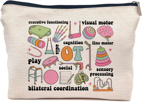 Vista 6 de IWXYI Bolsa de maquillaje OT - FT, Bolsa de maquillaje OT 1, Bohemio