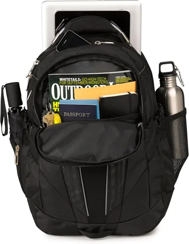 Vista 3 de High Sierra XBT - Mochila para laptop de negocios, color negro, talla única
