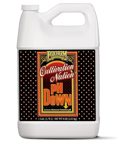 Vista 8 de FoxFarm Cultivation Nation pH Down for Plants' Soluciones de nutrientes - Formulado con ácido cítrico para ajuste - Ideal para suelos e hidroponía