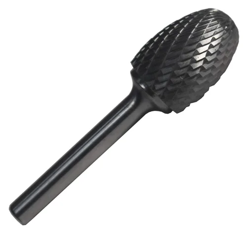 Vista 82 de Drill America SA-1 Rebaba de carburo/lima giratoria cilíndrica de doble corte para amoladora de troquel de 1/4" de diámetro x 5/8" de longitud