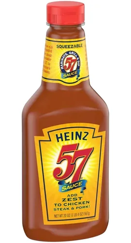 Vista 12 de Heinz 57 Salsa original (botella de 20 onzas) Salsa de carne picante con una mezcla secreta de especias, versátil para asar y sumergir, ideal