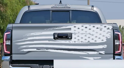 Vista 34 de Adhesivo adhesivo para puerta trasera o ventana de la puerta trasera de Estados Unidos para puerta trasera o camioneta, se adapta a Toyota Tacoma