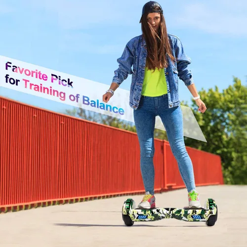 Vista 7 de FLYING-ANT Hoverboard - Hoverboard de 6.5 pulgadas con Bluetooth y luces LED intermitentes, Hover Board para niños y adolescentes