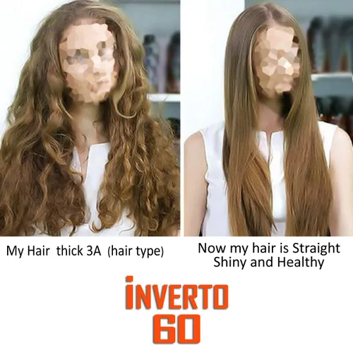 Vista 3 de INVERTO 60 Advanced Gel Complex Brazilian Keratin Hair Blowout Treatment Formaldehyde Free Straightening Smoothing and Repair Damaged Hair Keratin