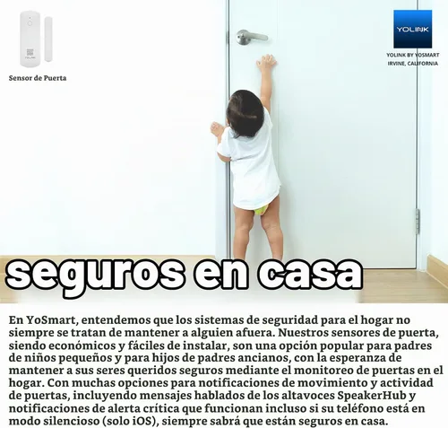 Vista 7 de YoLinK Kit de inicio de sensor de puerta inteligente LoRa: alcance al aire libre de 1/4 de milla, recordatorios de puerta dejada abierta, texto/SMS