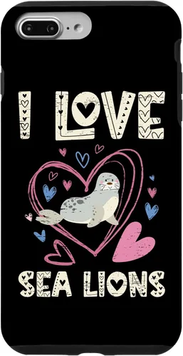 Vista 12 de Funda para iPhone 11 Pro Max I Love Sea Lions Shoreline Marine Mammals
