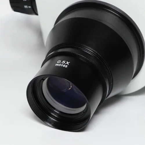 Vista 6 de Kit de accesorios para microscopio 3.5X-90X 7X-45X simulfocal trinocular microscopio de video microscopio zoom estéreo cabeza + WD165 0.5X 2.0X