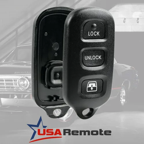 Vista 2 de Llavero con carcasa y almohadilla de repuesto para llave de entrada sin llave compatible con Toyota 1999-2009 4Runner / 2001-2008 Sequoia