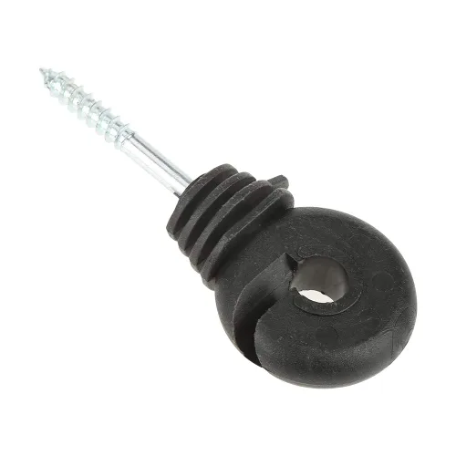 Vista 2 de 50 unids/set negro tornillo en anillo aislantes, accesorios eléctricos aislantes de cerca, aislantes, para poste de madera
