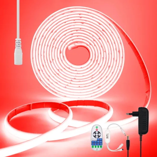 Vista 11 de KISUFU Tira de luces LED de neón COB de 12 V, IP68, impermeable, flexible, regulable, para el hogar, cocina, sala de estar, decoración de bricolaje
