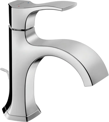 Vista 3 de hansgrohe Locarno 04810140 - Grifo para lavabo de baño de 8 pulgadas de alto con mango de bronce cepillado