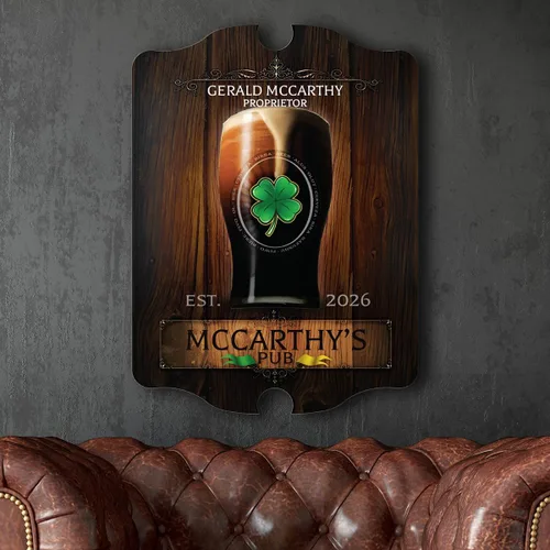 Vista 8 de HomeWetBar - Letrero de barra personalizado para el hogar con cerveza y nueces, perfecto para bares caseros