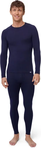 Vista 8 de DANISH ENDURANCE Conjunto de capa base de lana merino para hombres, conjunto superior e inferior, ropa interior térmica para hombres, calzoncillos