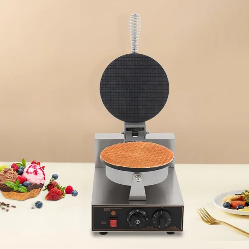 Vista 7 de Electric Ice Cream Cone Machine Commercial 1200W Waffle Cone Maker