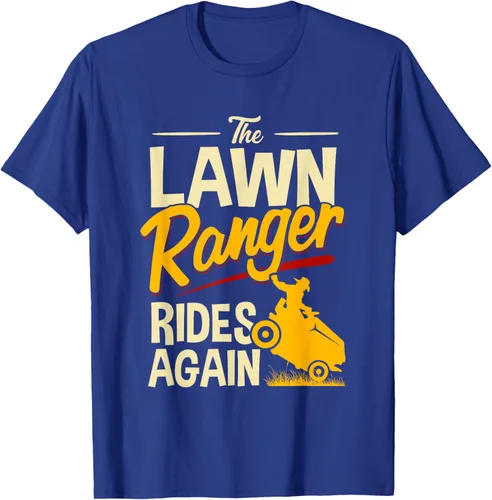Vista 21 de The Lawn Ranger Rides Again - Camiseta de corte de césped Azul Marino