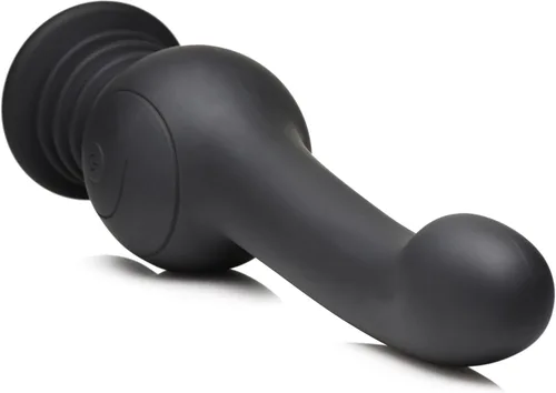 Vista 6 de INMI Sex Shaker Silicona para hombres, mujeres y parejas. Consolador giratorio recargable, impermeable y potente, 1 pieza, negro.