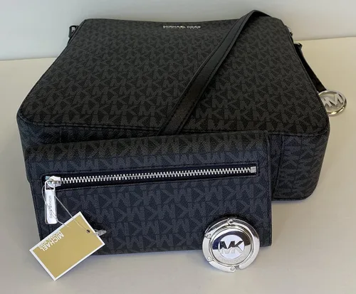 Vista 6 de Michael Kors Jet Set - Paquete de bandolera grande de viaje con gancho triple para cartera