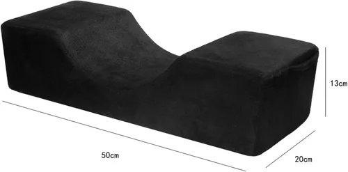 Vista 4 de ZJchao Almohada de cuello con extensión de pestañas en forma de U, almohada de espuma viscoelástica para injerto de extensiones de pestañas