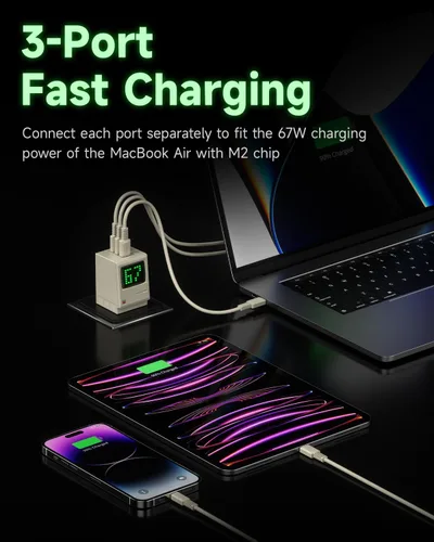 Vista 6 de Shargeek 140 Power Bank Retro 67 GaN Charger