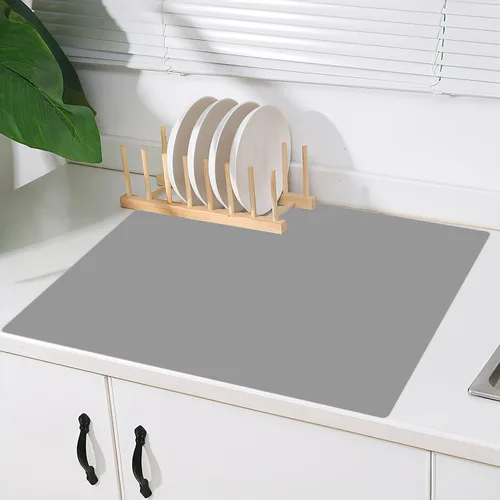 Vista 12 de Tapete de silicona súper grande, 120 x 24 pulgadas, tapete de silicona para encimera de cocina, tapete antideslizante resistente al calor, tapete