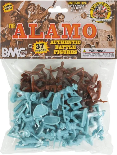 Vista 8 de BMC The Alamo Plastic Army Men - Figuras de soldado de 37 piezas de Texas vs. Mexico