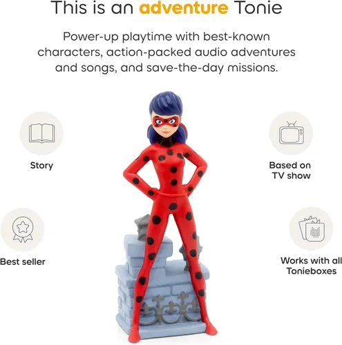 Vista 4 de Tonies Figura de juguete de audio de mariquita de Miraculous