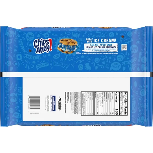 Vista 3 de NABISCO CHIPS AHOY! CHIPS AHOY! Galletas Originales de Chips de Chocolate, Tamaño para Fiestas, 25.3 oz