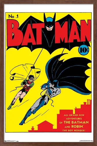 Vista 6 de Trends International DC Comics - Póster de pared de Batman con portada #1, 22.375 x 34 pulgadas, versión premium sin marco